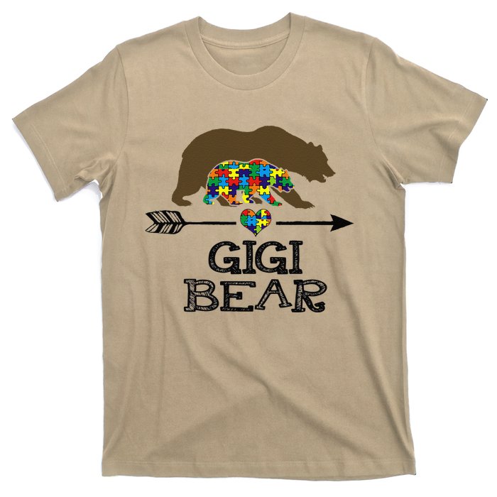 Gigi Bear Autism Awareness Autism Gigi Tee T-Shirt