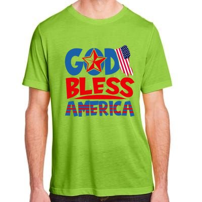 God Bless America American Flag God Bless America Gift Adult ChromaSoft Performance T-Shirt