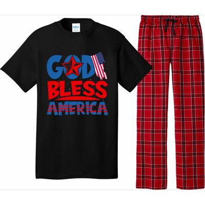 God Bless America American Flag God Bless America Gift Pajama Set