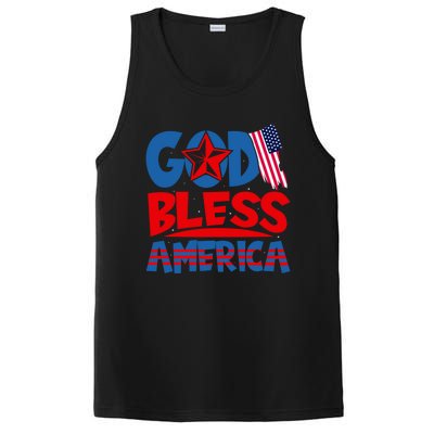 God Bless America American Flag God Bless America Gift PosiCharge Competitor Tank