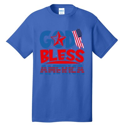 God Bless America American Flag God Bless America Gift Tall T-Shirt