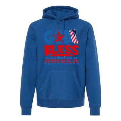 God Bless America American Flag God Bless America Gift Premium Hoodie