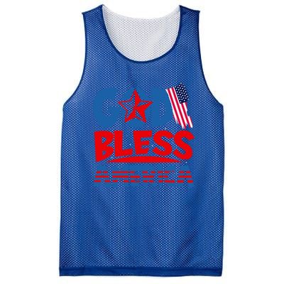 God Bless America American Flag God Bless America Gift Mesh Reversible Basketball Jersey Tank