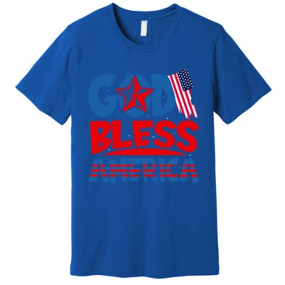 God Bless America American Flag God Bless America Gift Premium T-Shirt