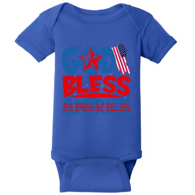 God Bless America American Flag God Bless America Gift Baby Bodysuit