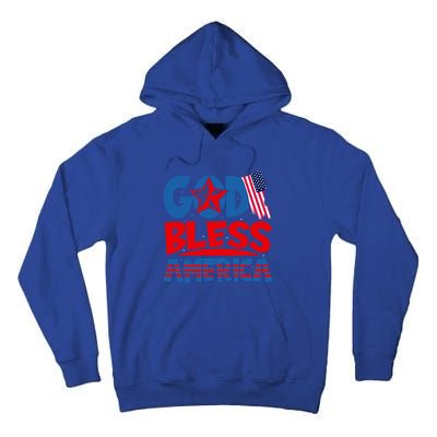 God Bless America American Flag God Bless America Gift Tall Hoodie