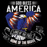 God Bless America Eagle Land Of The Free Home Of The Brave 16 in Basic Backpack