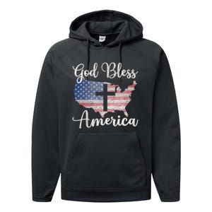 God Bless America Performance Fleece Hoodie