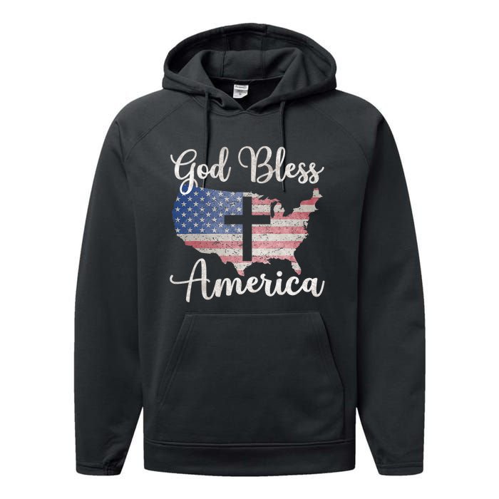 God Bless America Performance Fleece Hoodie