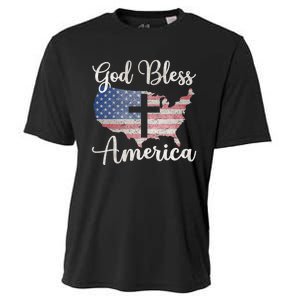 God Bless America Cooling Performance Crew T-Shirt