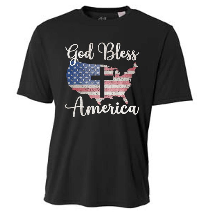 God Bless America Cooling Performance Crew T-Shirt