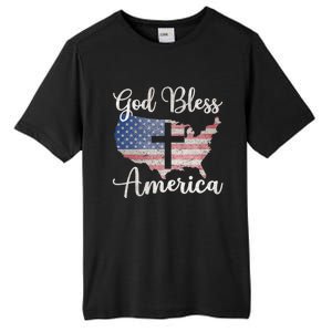 God Bless America Tall Fusion ChromaSoft Performance T-Shirt