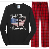 God Bless America Long Sleeve Pajama Set