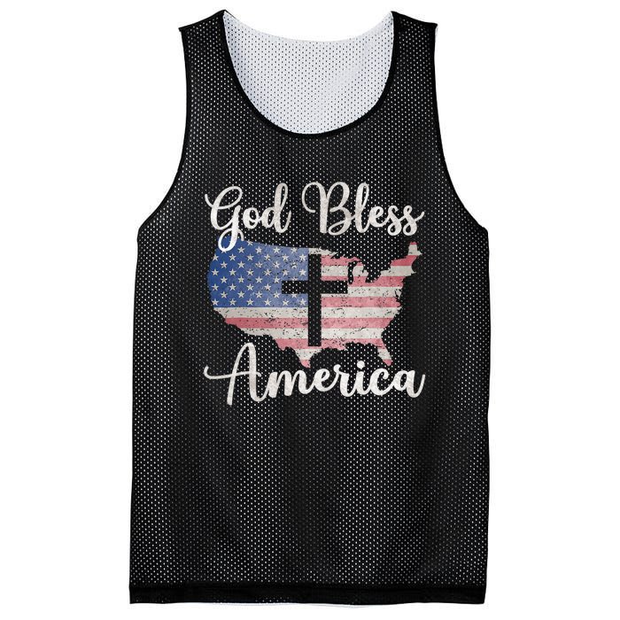 God Bless America Mesh Reversible Basketball Jersey Tank