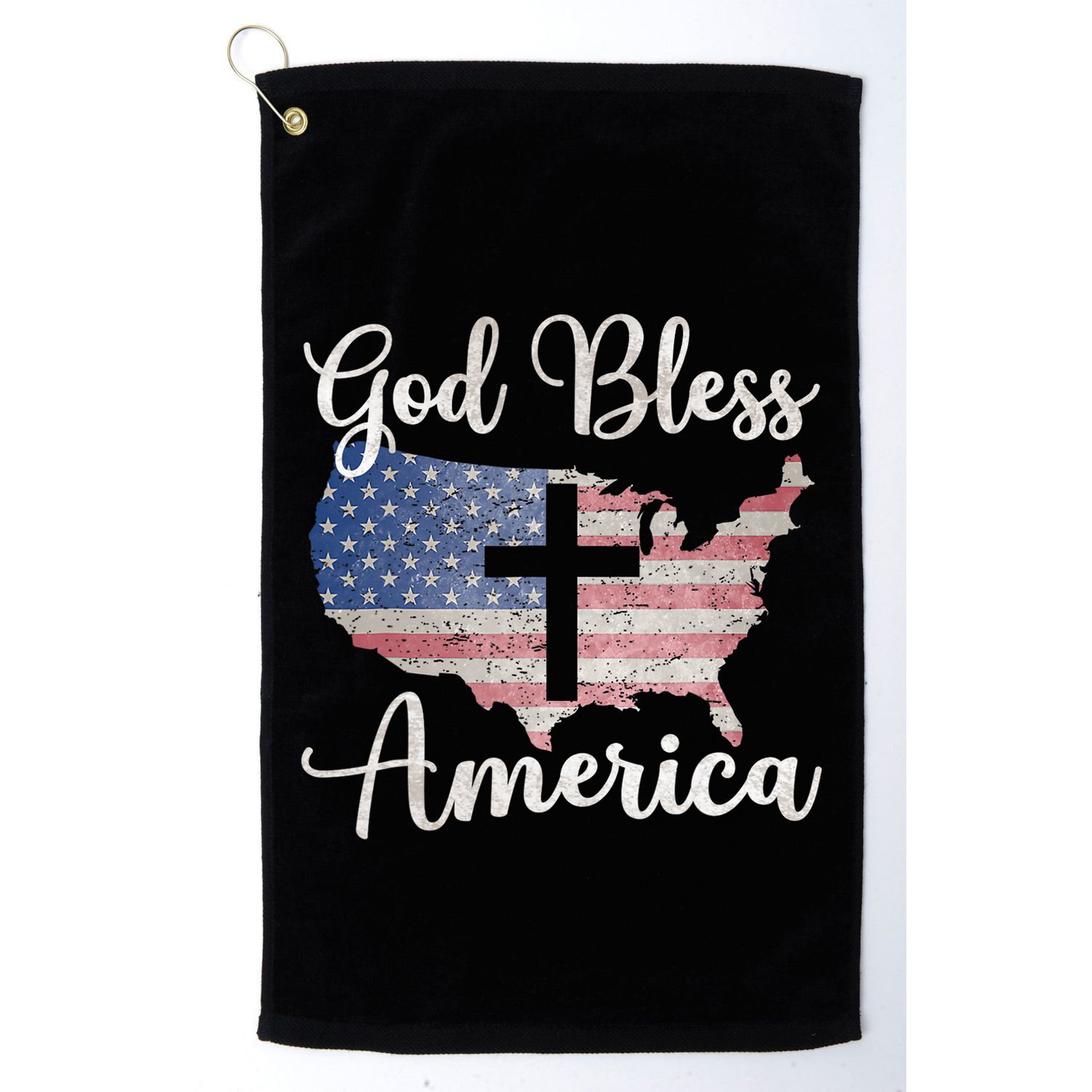 God Bless America Golf Towel