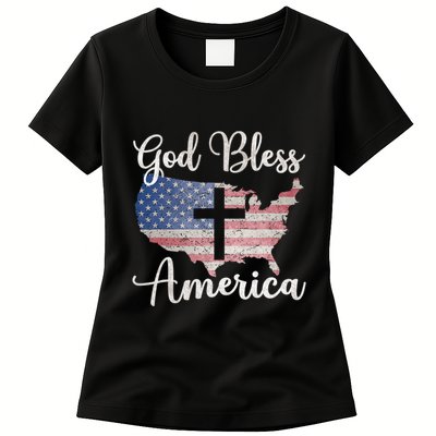 God Bless America Womens T-Shirt
