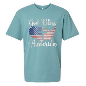 God Bless America Sueded Cloud Jersey T-Shirt