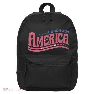 God Bless America Independence Day 16 in Basic Backpack