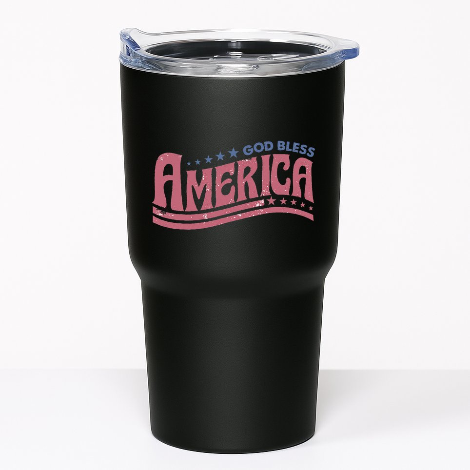 God Bless America Independence Day Tumbler