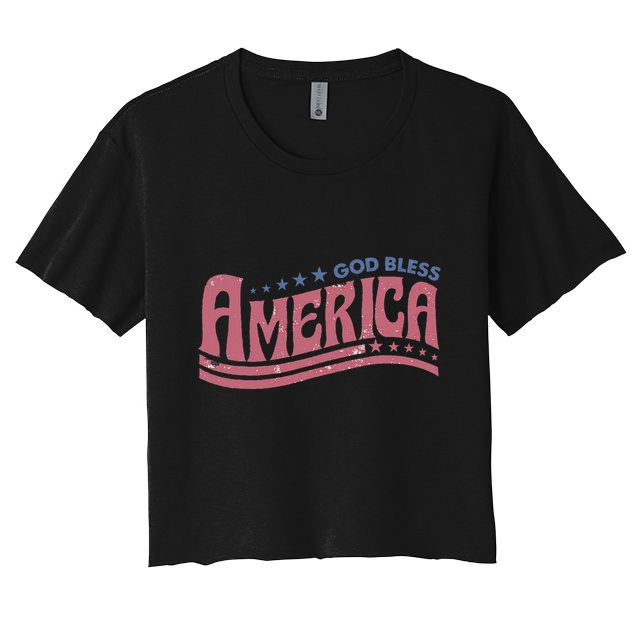God Bless America Independence Day Crop Top