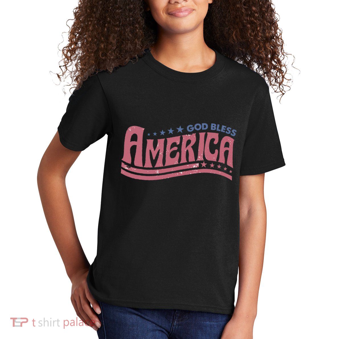 God Bless America Independence Day Kids T-Shirt