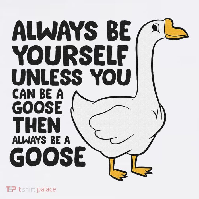 Goose Bird Always Be Yourself Unless You Can Be A Goose Full-Length Apron With Pockets
