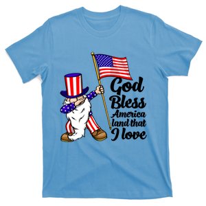 God Bless America Land That I Love Funny America Flag Love Cool Gift T-Shirt