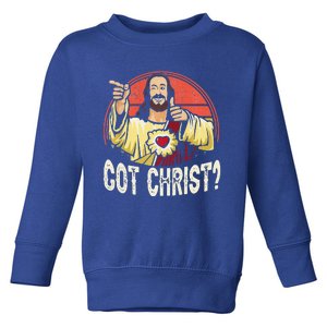 Got Buddy A Christ Christmas Cool Jesus Religious Christian Premium Toddler Sweatshirt