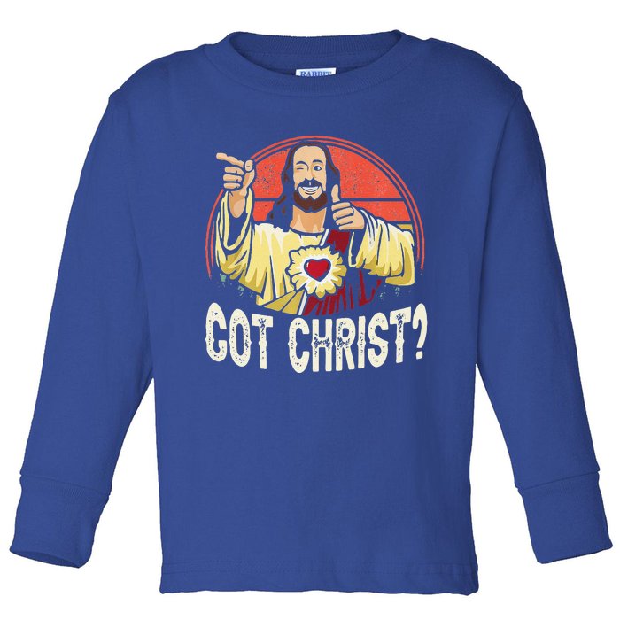 Got Buddy A Christ Christmas Cool Jesus Religious Christian Premium Toddler Long Sleeve Shirt