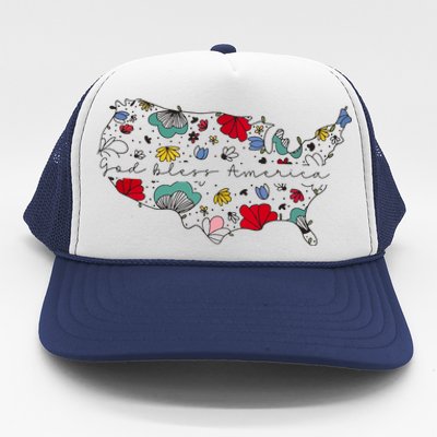 God Bless America Trucker Hat