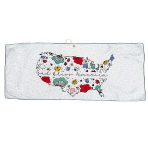 God Bless America Large Microfiber Waffle Golf Towel