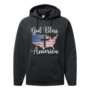 God Bless America Performance Fleece Hoodie