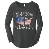 God Bless America Women's Perfect Tri Tunic Long Sleeve Shirt