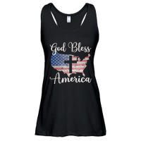 God Bless America Ladies Essential Flowy Tank