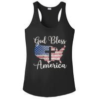 God Bless America Ladies PosiCharge Competitor Racerback Tank