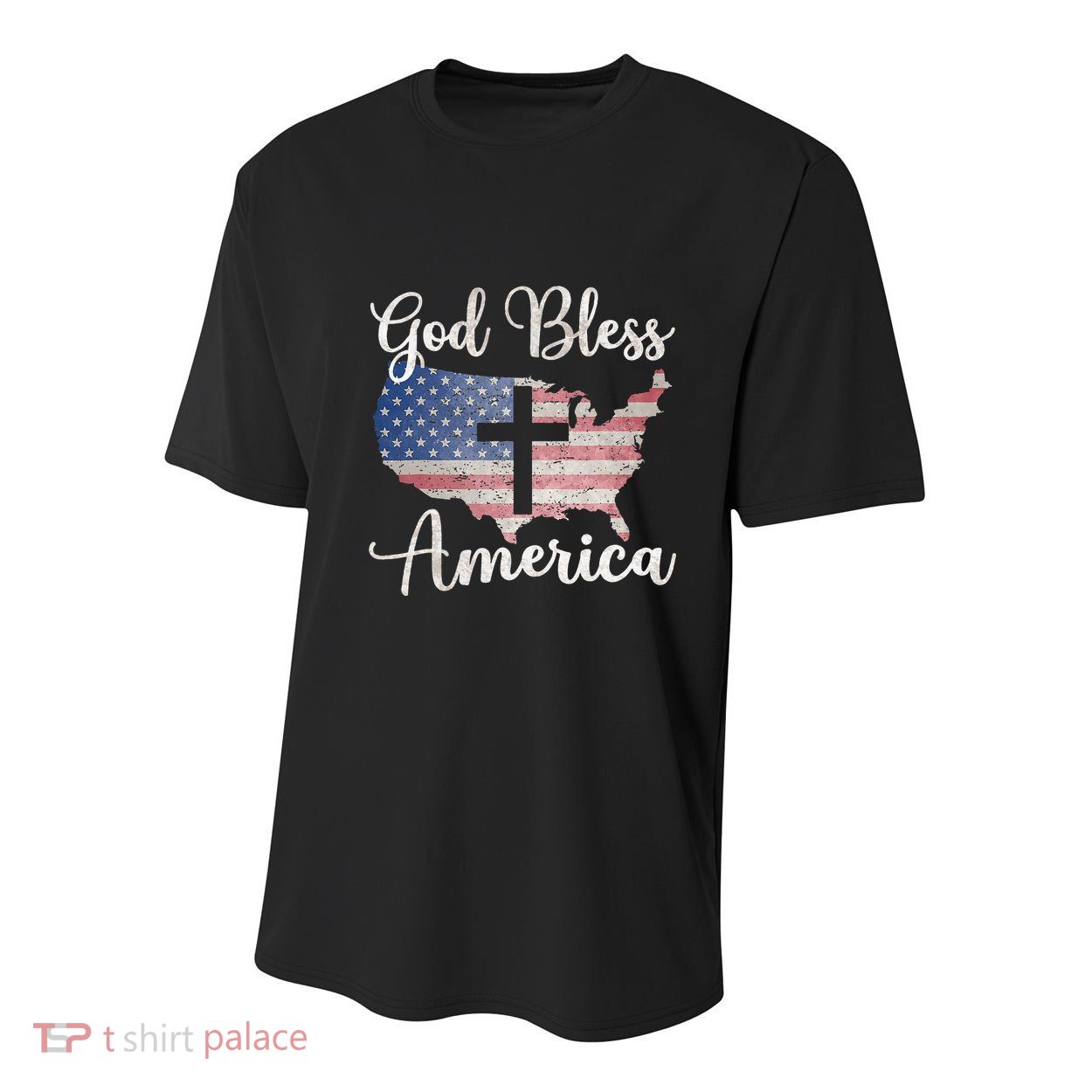 God Bless America Youth Performance Sprint T-Shirt