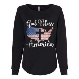 God Bless America Womens California Wash Sweatshirt