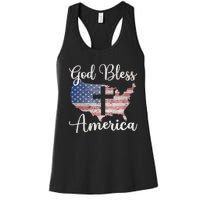 God Bless America Women's Racerback Tank