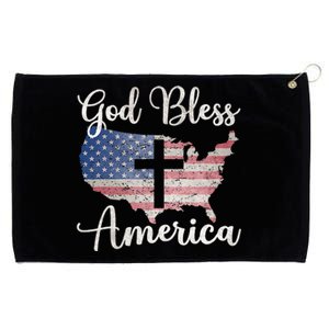 God Bless America Grommeted Golf Towel