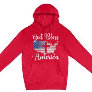 God Bless America Premium Pullover Hoodie