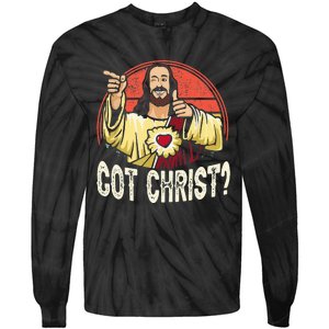 Got Buddy A Christ Christmas Cool Jesus Religious Christian Tie-Dye Long Sleeve Shirt