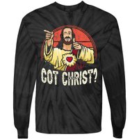 Got Buddy A Christ Christmas Cool Jesus Religious Christian Tie-Dye Long Sleeve Shirt