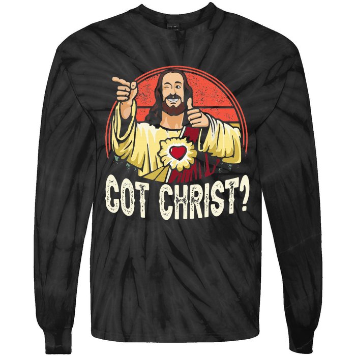 Got Buddy A Christ Christmas Cool Jesus Religious Christian Tie-Dye Long Sleeve Shirt