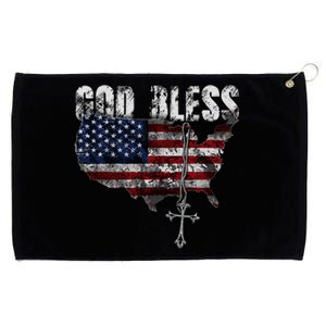 God Bless America Grommeted Golf Towel