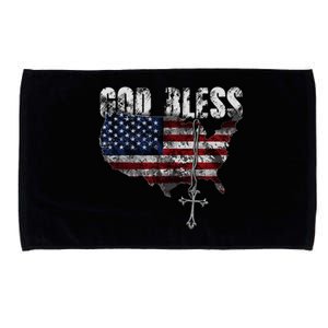 God Bless America Microfiber Hand Towel