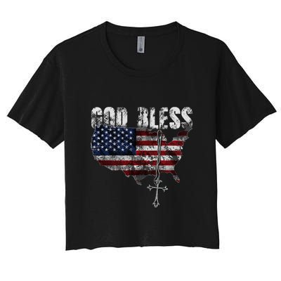 God Bless America Crop Top