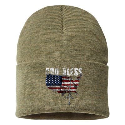 God Bless America Sustainable Knit Beanie