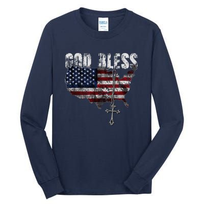 God Bless America Tall Long Sleeve T-Shirt