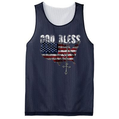 God Bless America Mesh Reversible Basketball Jersey Tank