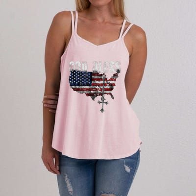 God Bless America Women's Strappy Tank